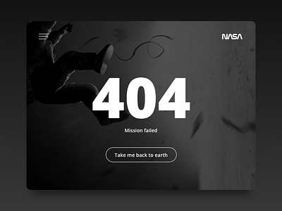 Daily UI #08 - 404 404 astronaut card daily dailyui space ui