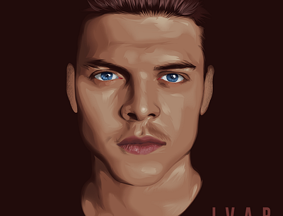 Ivar " the boneless " art caracter design characterdesign digital painting illustraion illustration illustration art ivar portrait the boneless vector vector art vectorart vexel vexelart vikings