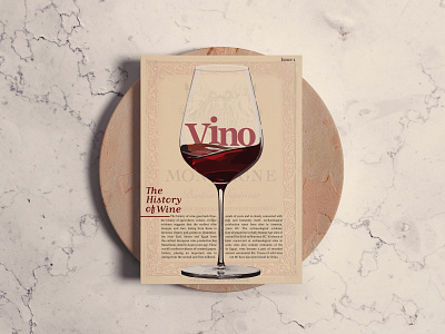 Vino Newsletter branding design illustration magazine typography