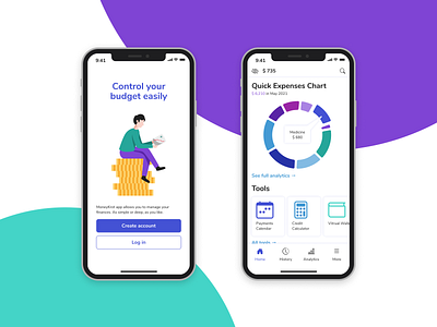 MoneyKrot Finance App app budget design figma finance ios modern simple ui ux