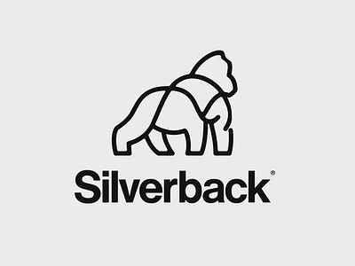 Silverback Logo graphicdesign helvetica illustrator lineart linelogo logodesign logodesigner logodesignersclub logodesigns logomark logoplace logos logosai logotype silverback