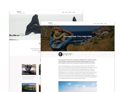 Wordpress theme concept