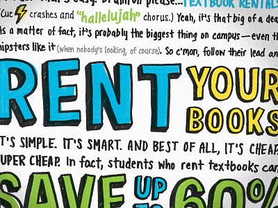 Textbooks Poster - Rent