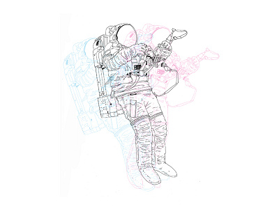 Gravity // Astronaut astronaut draw gravity illustration