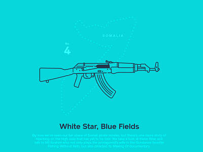 Astronaut Magazine #4 - White Star Blue Fields ak47 astronaut magazine illustration pirates somalia
