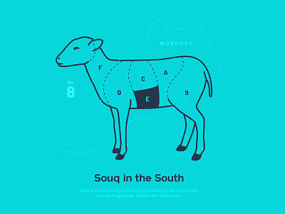 Astronaut Magazine #8 - Souq In The South astronaut magazine illustration meat morocco sheep