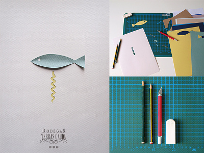 Poster design - Francisco Mantecon Contest fish mantecon paper poster wine