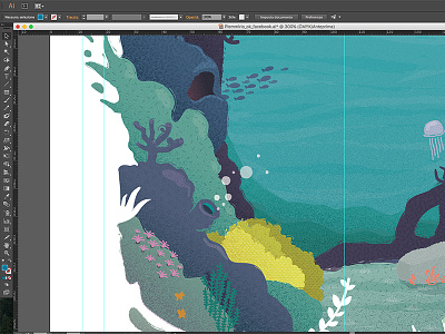 Plemmirio Illustration fish illustration illustrator jelly nature sea sea life sicily texture vector