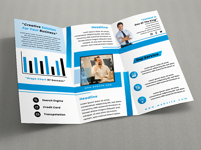 Print Ready Corporate Trifold Brochure Design