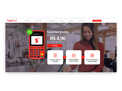Redesign maquinha SuperGet Mobile branding design ui ui ux ui design web