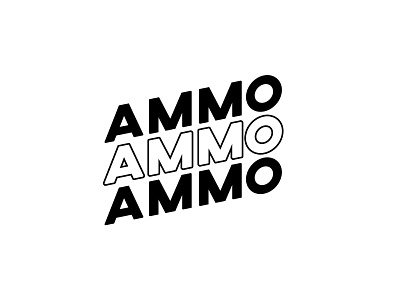 Ammo Typography design graphic icon tshirt typography