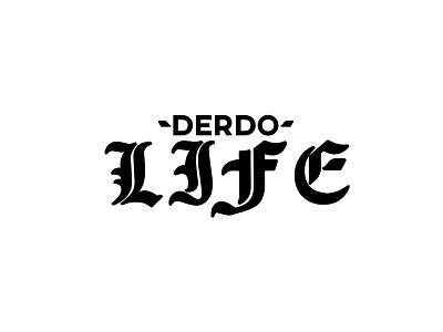 Derdo Life Typographic Logo design graphic logo logo design typography