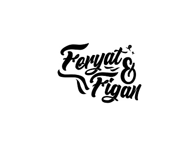 Feryat&Figan Typographic Design design draw flat graphic icon logo minimal tshirt typography vector