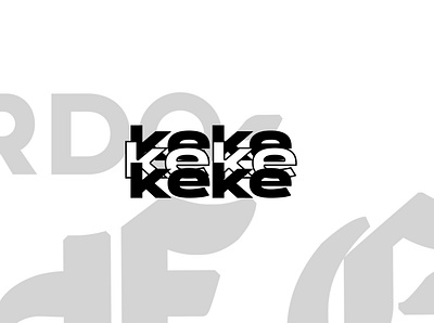 Keke Typographic Design design draw flat graphic icon logo minimal tshirt typography vector