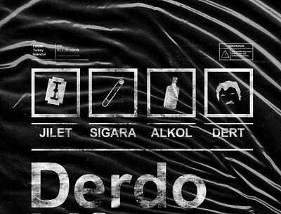 Derdo Life Poster design draw flat graphic icon logo minimal tshirt typography vector