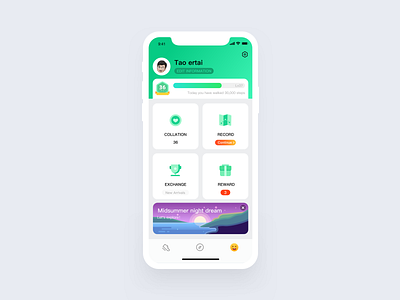 Walking Games app design illustration ui ux