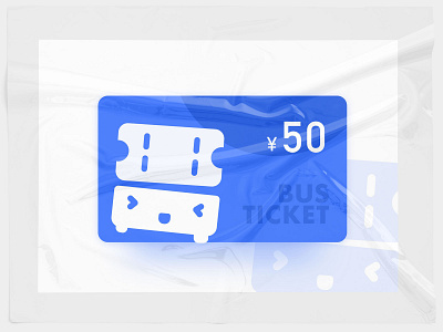 Bus ticket app icon illustration vector