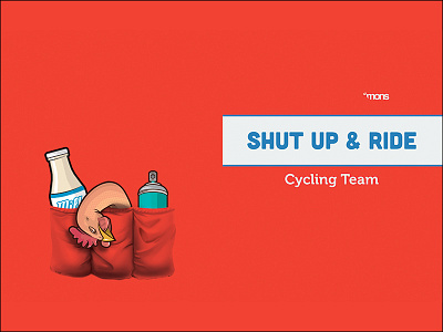 Shut Up & Ride apparel clothing illustration logo