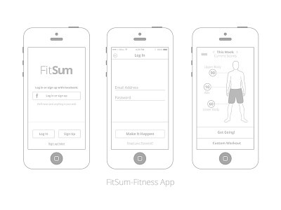 Wireframing Exercises app ios ios7 mobile wireframes
