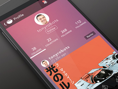 Kam.io photo app android mobile ui ux