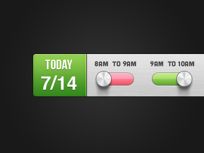 Toggle Buttons by Arpit Tilak on Dribbble