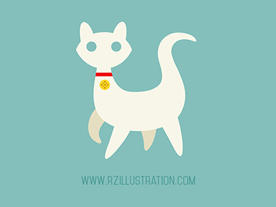 RZIllustration - Tulip Logo branding cat identity logo tumblr website