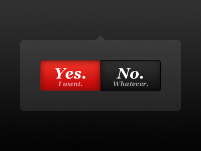 Yes / No option