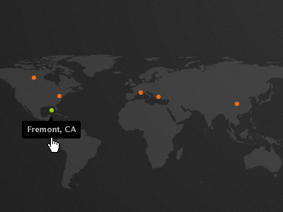 Choose your VPS location hosting location map vps world