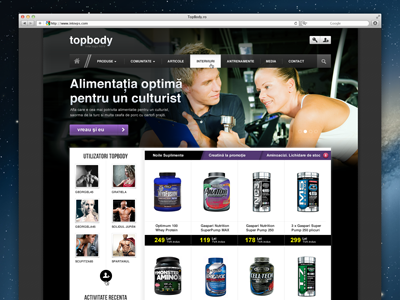 Topbody action body bodybuilding call cta fitness header