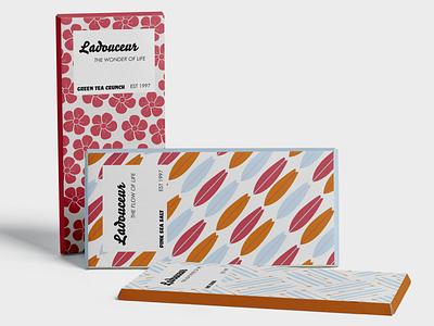 Ladouceur Chocolate branding chocolate bar chocolate packaging design graphic design product design