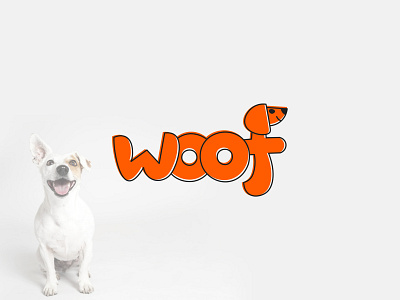 Woof Logo adobe illustrator adobe photoshop brand design business logo design creative logo design flat logo design happy customer logo design minimal logo design sujeewakabeysinghe