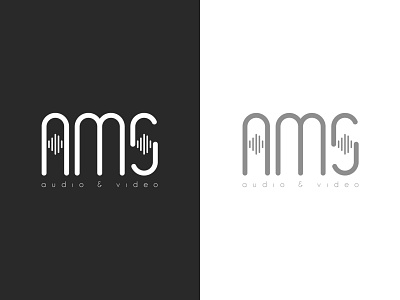 AMS Audio & Video Logo adobe illustrator adobe photoshop brand design business logo design creative logo design flat logo design happy customer logo design minimal logo design sujeewakabeysinghe