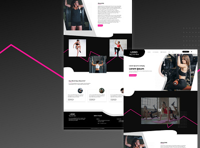 Wellness Website Ui Design adobe xd design figma graphic design landing page ui design web design wellness website