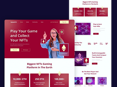 NFT Games Web Design