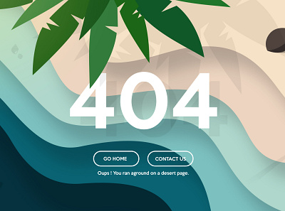 404 - Desert Page 404 branding design drawing icon illustration typography ui vector