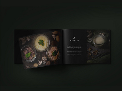 Mazarin - Photography and Magazine Design book brand identity branding brochure design designer food design graphic design guideline magazine mockup photography print