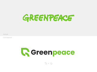 Greenpeace - Logo Redesign brand identity branding color palette content creation design graphic design guideline logo logo concept logo design logo project logofolio logotype vector visuel content