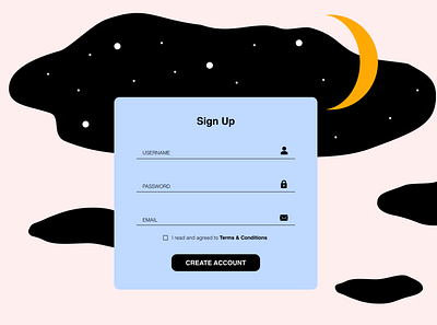 Daily UI 001: Daydream Sign-Up dailyui daydream sign up signup page ui ux