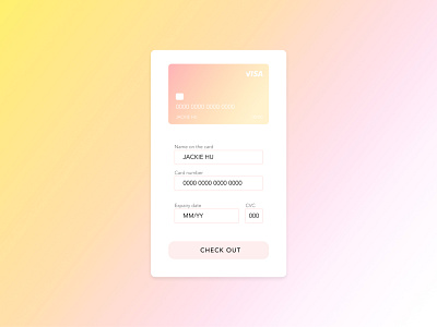 Daily UI 002: Credit Card Checkout