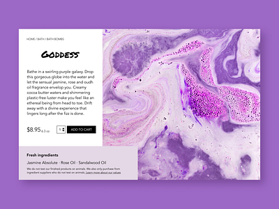 Daily UI 012: Lush E-Commerce Shop bathbomb dailyui design e commerce e shop figma graphic design minimalism purple shopping app ui ux webdesign website