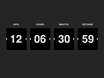 Daily UI 014: Count Down 014 blackandwhite countdown countdown timer dailyui design figma minimalism ui ux