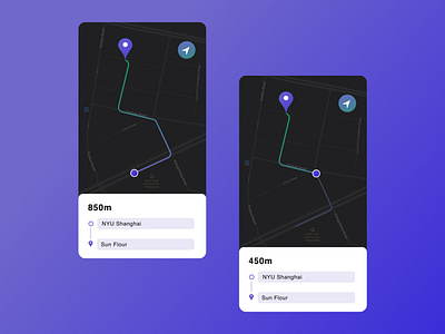 Daily UI 020 : Location Tracker 020 dailyui dark theme dark ui design figma location tracker map minimalism ui ux