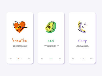 Daily UI 023: Healthy Lifestyle Onboarding