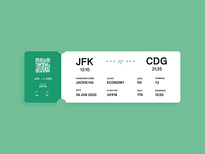 Daily UI 024: Boarding Pass 024 boarding pass boardingpass dailyui design figma flights minimalism mordern simplistic ui ux vector