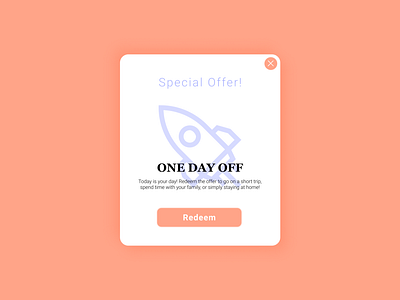 Daily UI 036: Special Offer dailyui design figma minimalism pop up ui popup special offer ui ux