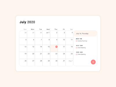 Daily UI 038: Calendar calendar dailyui design figma grid minimalism schedule scheduling ui ux