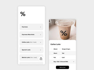 Daily UI 043: Arabica Coffee Menu arabic branding clean coffee coffee menu dailyui design figma minimalism mobile app mobile order ui ux