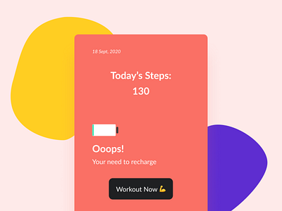 Daily UI 062 : Workout of the Day branding cta dailyui design figma minimalism ui ux vector workout workout reminder