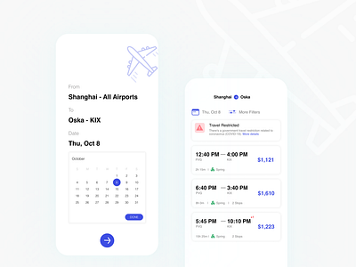 Daily UI 068: Flight Search dailyui design figma flight search minimalism ui ux