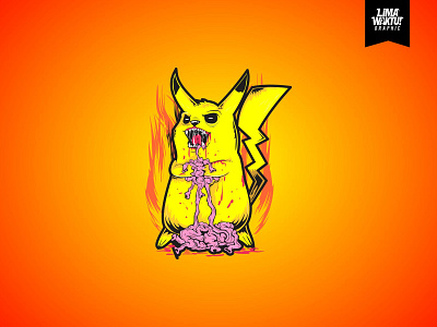 Pikachu goig crazy design freak illustration pokemon vector vector art vector character